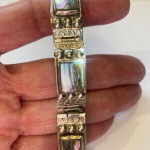Silver Abalone bracelet